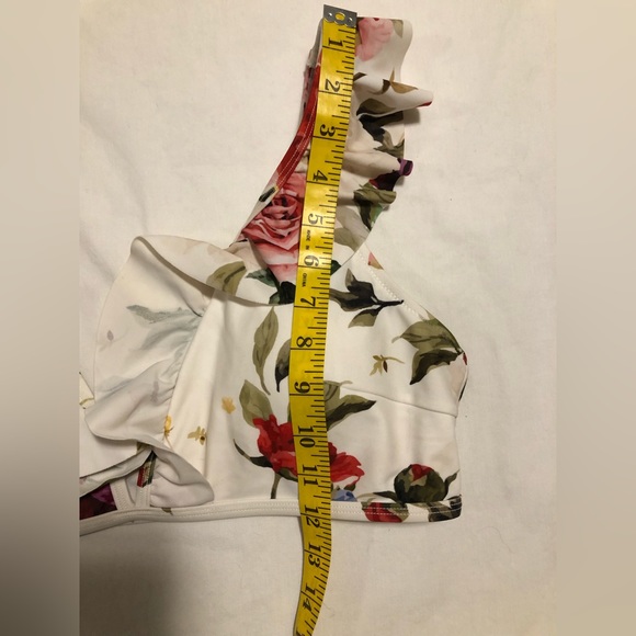 Floral & white, XXL, bikini top - Picture 6 of 7